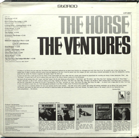 The Ventures : The Horse (LP, Album)