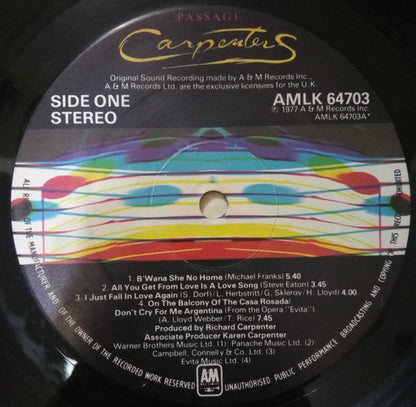 Carpenters : Passage (LP, Album, Gat)