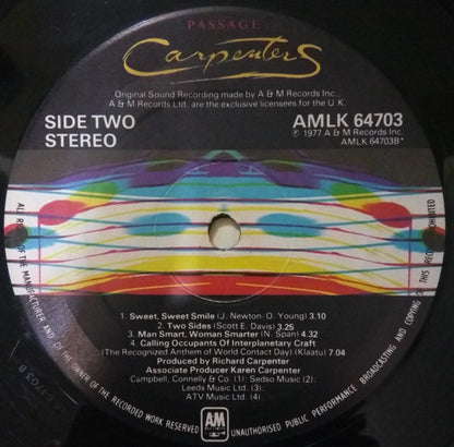 Carpenters : Passage (LP, Album, Gat)