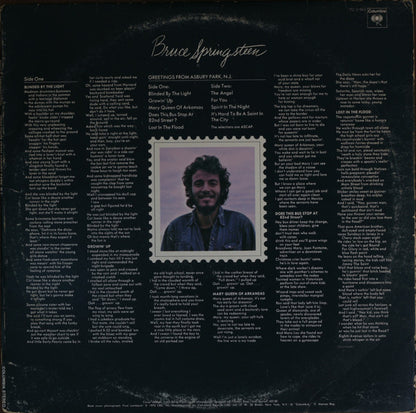 Bruce Springsteen : Greetings From Asbury Park, N.J.  (LP, Album, RE, San)