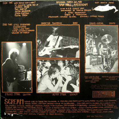 Scream (2) : Live! At Van Hall - Amsterdam (LP, Album)
