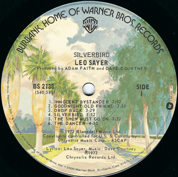 Leo Sayer : Silverbird (LP, Album, RE)