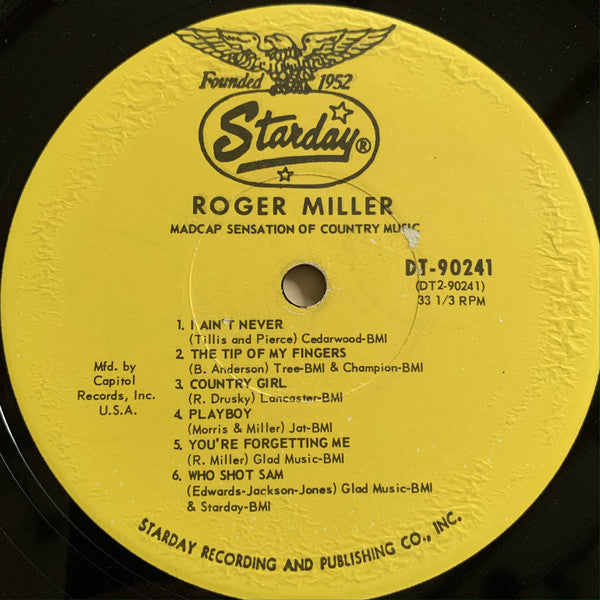 Roger Miller : Wild Child/Madcap Sensation Of Country Music (LP, Album, Club, Jac)