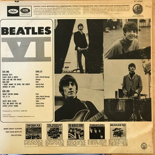 The Beatles : Beatles VI (LP, Album, RE, Win)