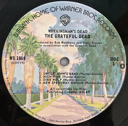 The Grateful Dead : Workingman's Dead (LP, Album, RE, San)