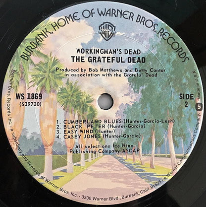 The Grateful Dead : Workingman's Dead (LP, Album, RE, San)