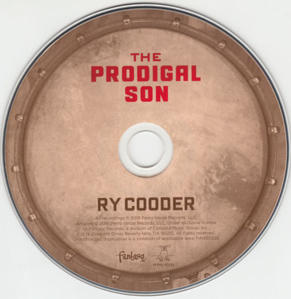 Ry Cooder : The Prodigal Son (CD, Album)