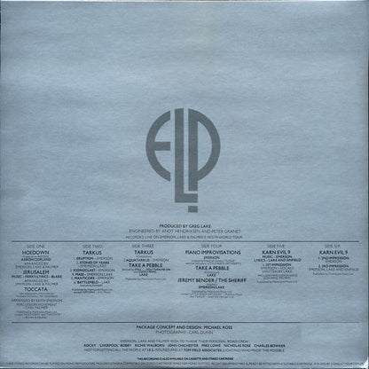 Emerson, Lake & Palmer : Welcome Back My Friends To The Show That Never Ends - Ladies And Gentlemen (3xLP, Album, SRC)