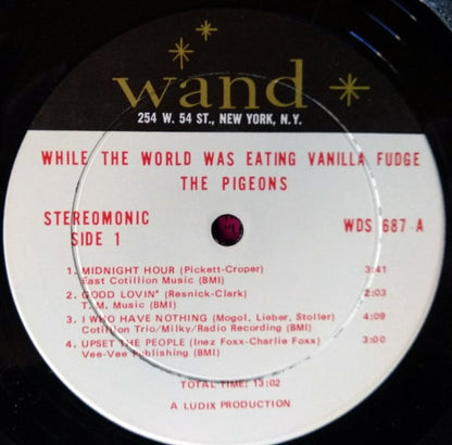 The Pigeons (2) : While The World Was Eating Vanilla Fudge (LP, Album, Ter)
