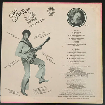 Ray Sharpe : Texas Boogie Blues (LP, Album, M/Print)