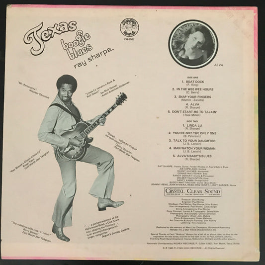 Ray Sharpe : Texas Boogie Blues (LP, Album, M/Print)