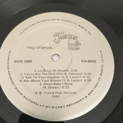 Ray Sharpe : Texas Boogie Blues (LP, Album, M/Print)