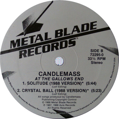 Candlemass : At The Gallows End (12")