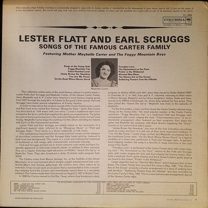 Lester Flatt & Earl Scruggs* Featuring Mother Maybelle Carter* & The Foggy Mountain Boys : Songs Of The Famous Carter Family (LP, Album, Mono, 2-e)