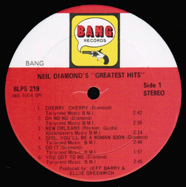 Neil Diamond : Neil Diamond's Greatest Hits (LP, Comp, SP)