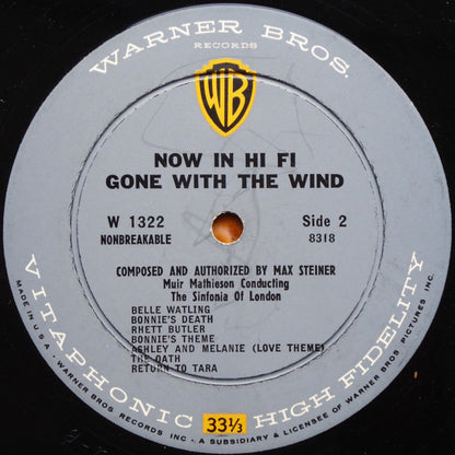 Max Steiner : Gone With The Wind (LP, Mono, Gat)