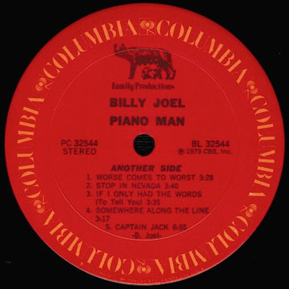 Billy Joel : Piano Man (LP, Album, RE, Pit)