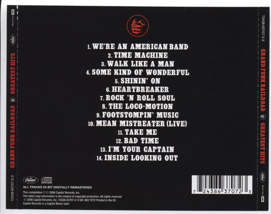 Grand Funk Railroad : Greatest Hits (CD, Comp, RM)