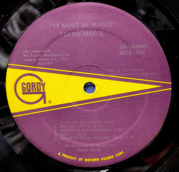 Teena Marie : It Must Be Magic (LP, Album)