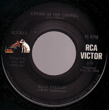 Elvis* : Crying In The Chapel (7", Single, Roc)