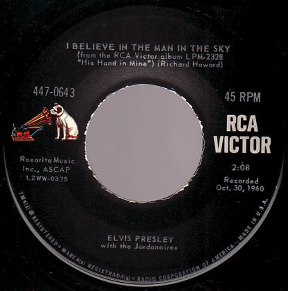 Elvis* : Crying In The Chapel (7", Single, Roc)