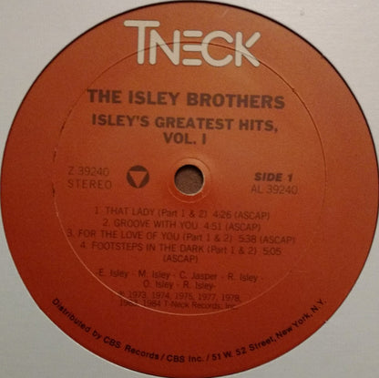 The Isley Brothers : Isley's Greatest Hits, Vol. 1 (LP, Comp)