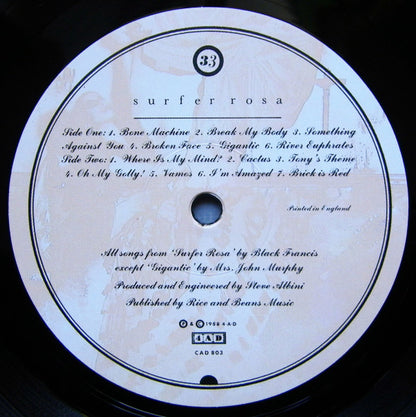 Pixies : Surfer Rosa (LP, Album, RE, RP, 180)