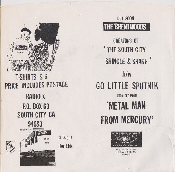 The Brentwoods : Go Get Bent! (7")