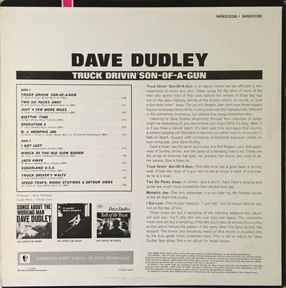 Dave Dudley : Truck Drivin' Son-Of-A-Gun (LP, Album, RP)