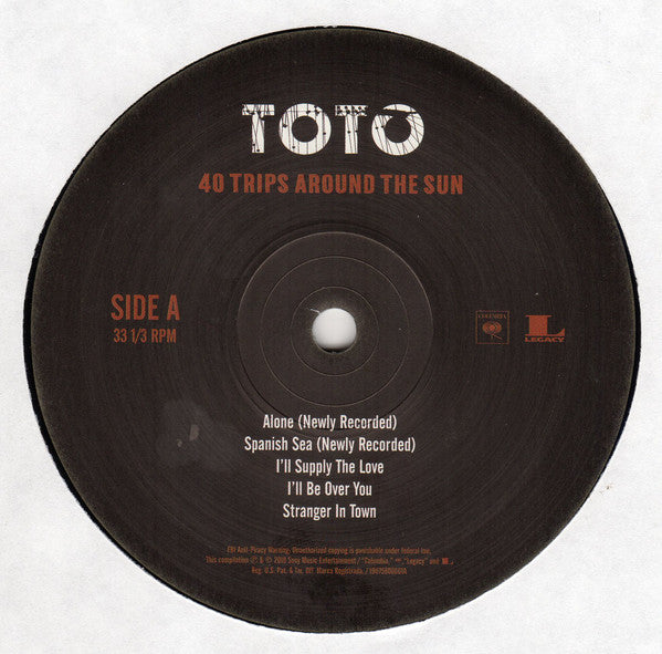 Toto : 40 Trips Around The Sun (2xLP, Comp, RM)