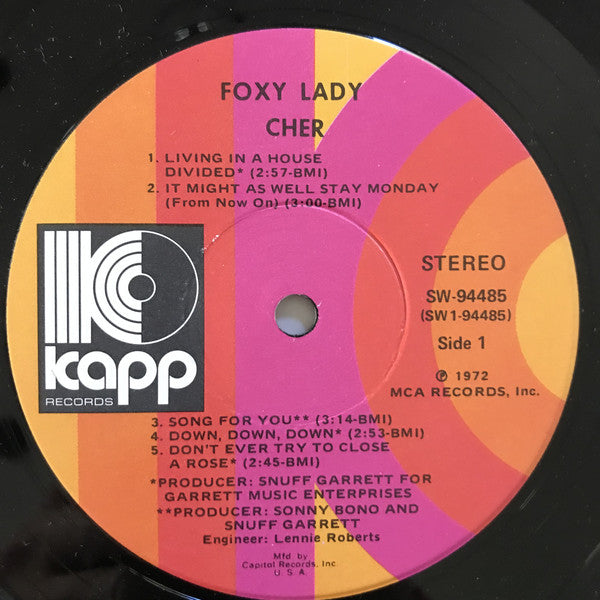 Cher : Foxy Lady (LP, Album, Club, Jac)