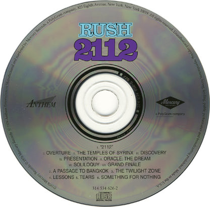Rush : 2112 (CD, Album, RE, RM, Son)
