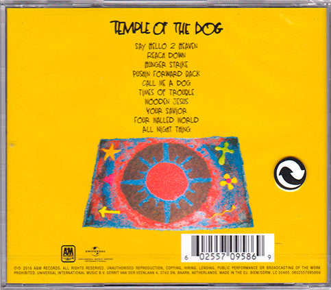 Temple Of The Dog : Temple Of The Dog (CD, Album, RE, RM, 25t)