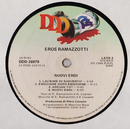 Eros Ramazzotti : Nuovi Eroi (LP, Album)