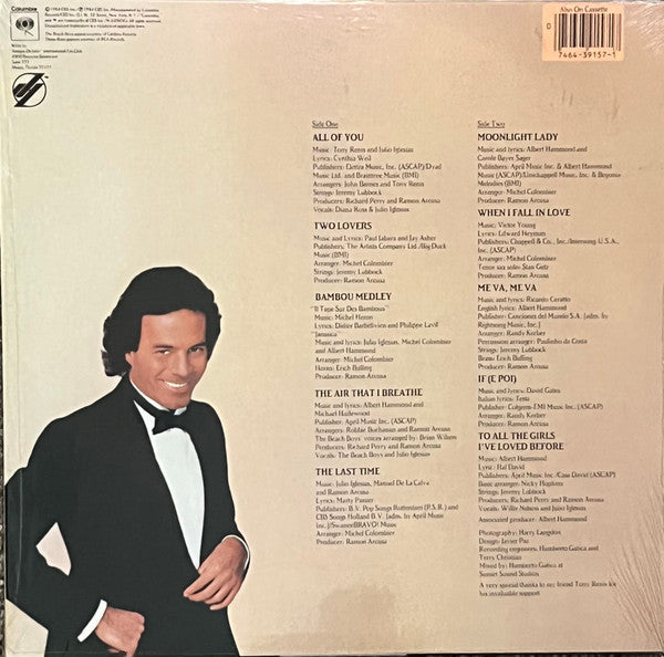 Julio Iglesias : 1100 Bel Air Place (LP, Album, Pit)