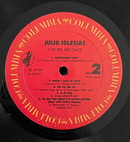 Julio Iglesias : 1100 Bel Air Place (LP, Album, Pit)