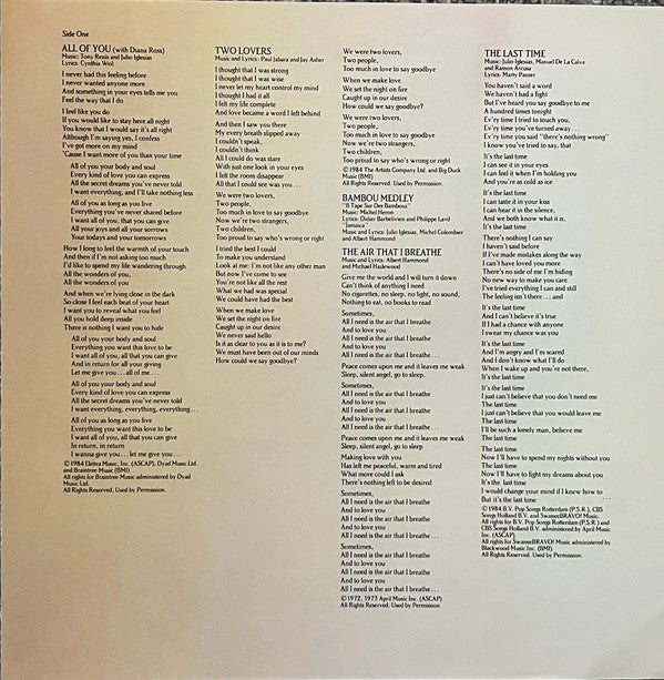 Julio Iglesias : 1100 Bel Air Place (LP, Album, Pit)