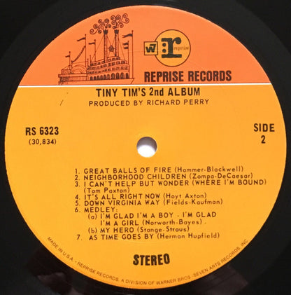 Tiny Tim : Tiny Tim's 2nd Album (LP, Album, Pit)