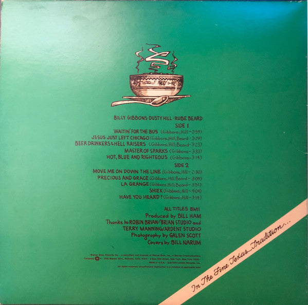 ZZ Top : Tres Hombres (LP, Album, RE, Win)