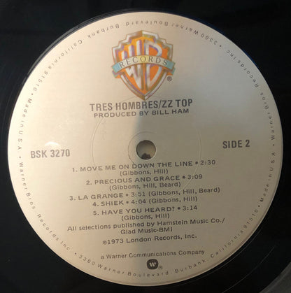 ZZ Top : Tres Hombres (LP, Album, RE, Win)
