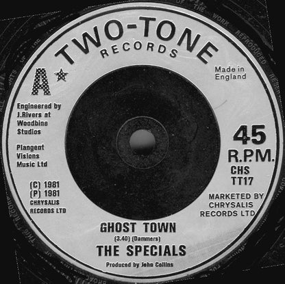 The Specials : Ghost Town (7", Single, Sil)