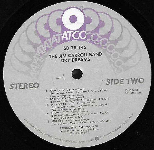 The Jim Carroll Band : Dry Dreams (LP, Album, Spe)