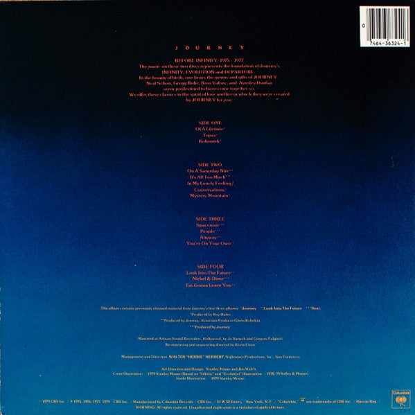 Journey : In The Beginning  (2xLP, Album, Comp, RM, Pit)