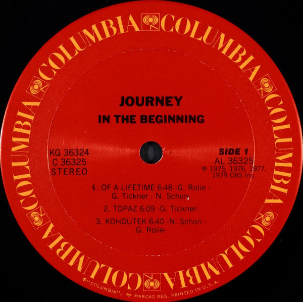 Journey : In The Beginning  (2xLP, Album, Comp, RM, Pit)