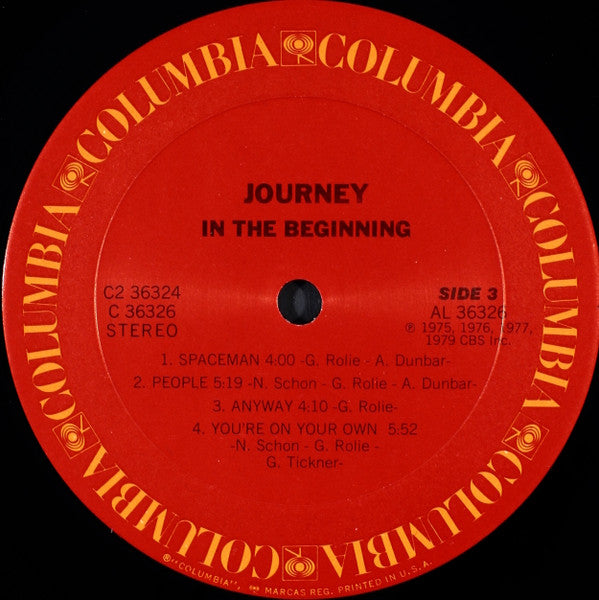 Journey : In The Beginning  (2xLP, Album, Comp, RM, Pit)