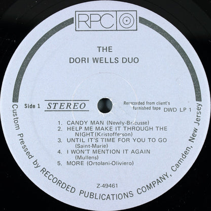 The Dori Wells Duo : For The Good Times (LP, Album)