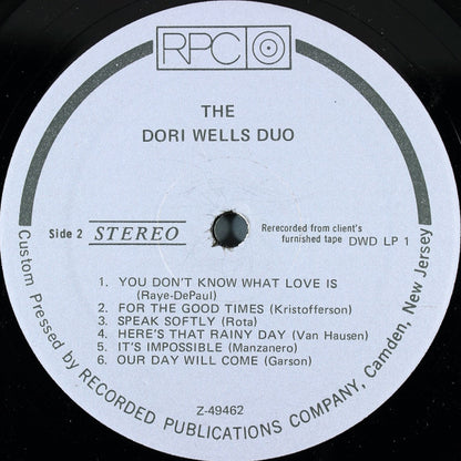 The Dori Wells Duo : For The Good Times (LP, Album)