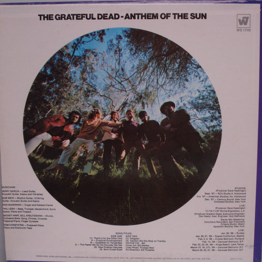 The Grateful Dead : Anthem Of The Sun (LP, Album, Pit)