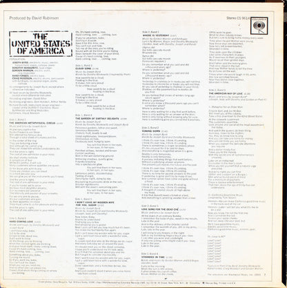 The United States Of America : The United States Of America (LP, Album, Pit)