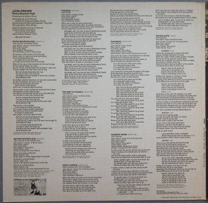 John Denver : Rocky Mountain High (LP, Album, Roc)